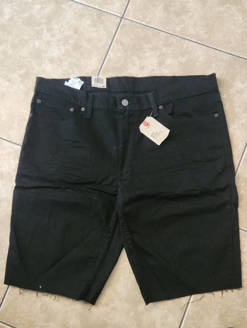Levi's Men's Black Denim Shorts Stretch